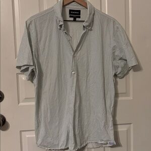 Bonobos Button Down Shirt standard fit large blue print